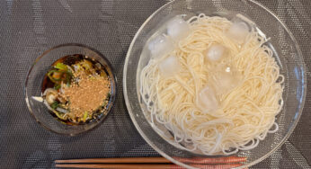 暑い日には暑さを楽しむ / 今年初のそうめん